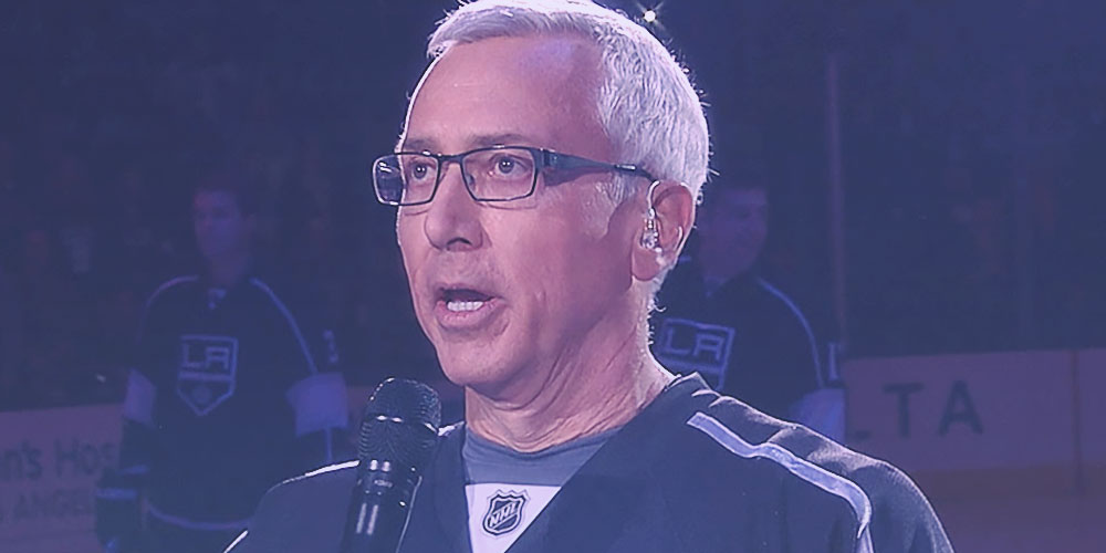 Dr. Drew sings the National Anthem at L.A. Kings Game