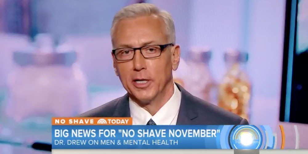 #NoShaveToday : Dr. Drew Shares Health Tips For Men On The Today Show