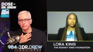 Lora King and Dr. Drew Pinsky