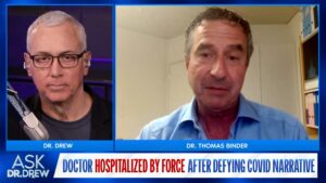 Dr Thomas Binder with Dr Drew in 2023