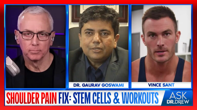 Shoulder Pain Fix: Stem Cells & Workouts w/ Dr. Gaurav Goswami & Vince Sant (V Shred) – Ask Dr. Drew