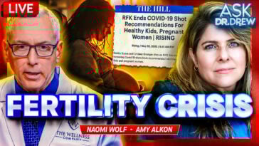 Naomi Wolf and Amy Alkon with Dr. Drew Pinsky in May 2025